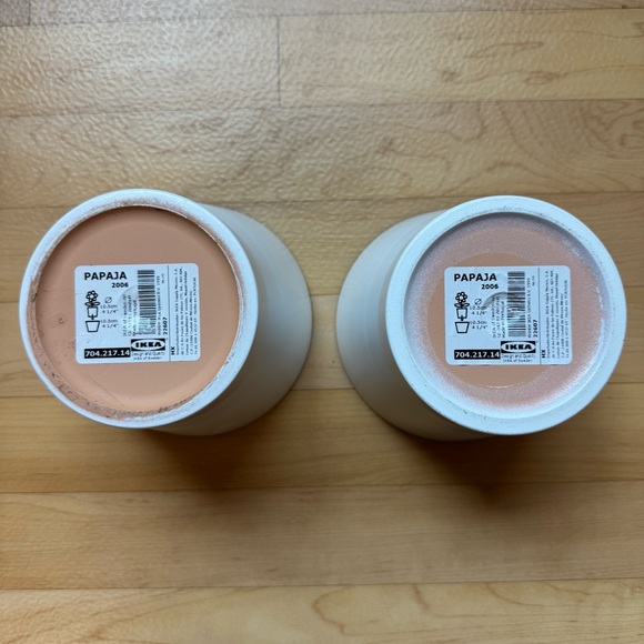 1 IKEA Ceramic White Plant Pot Flower Vase Container - Picture 5 of 5